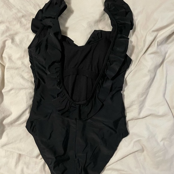 SOLD Sugar coast by Loli swim ruffle one piece swimsuit open back size medium - Picture 6 of 7